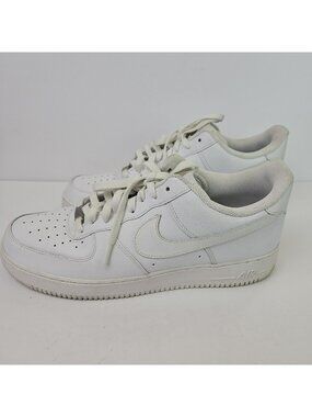 Nike Air Force 1 Low Mens Size 14 White Athletic Lifestyle Shoes Sneakers EUC